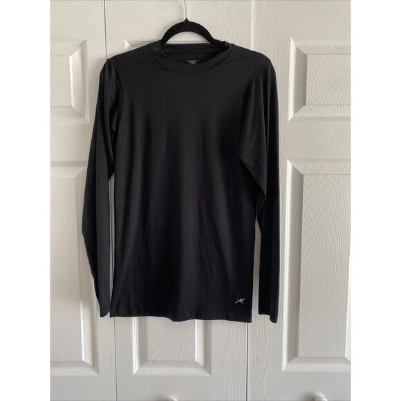 Terramar Mens Small Black Body Sensors Long Sleeve Performance Top - Picture 1 of 3